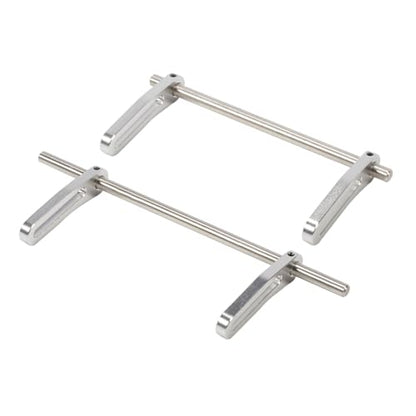 Aluminum Adjustable Front Rear Modular Bumper Mount Set for 1/10 RC Crawler Chassis LCG Rigs Comp Builds TRX4 SCX10 Gspeed Power Wagon Cliffhanger Body (Silver) - color: Silver