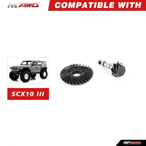 RCAWD 6 Bolt Heavy Duty Gear Set 30T /8T for Axial SCX10 III Upgrade Parts