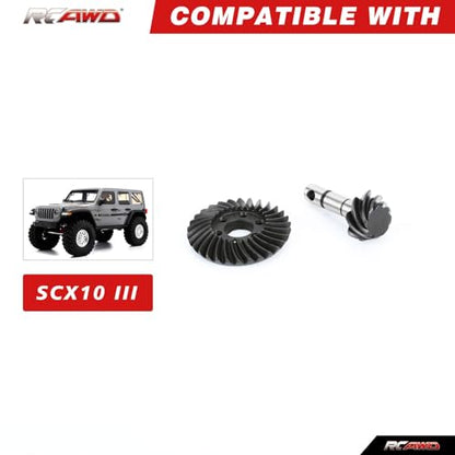 RCAWD 6 Bolt Heavy Duty Gear Set 30T /8T for Axial SCX10 III Upgrade Parts