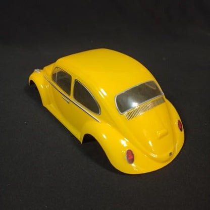 SANTAIZI 1/18 Scale Beetle Clear Body Shell Replacement for MT and Short Course Car Width 95mm with Decal Sheet - color: Clear Body