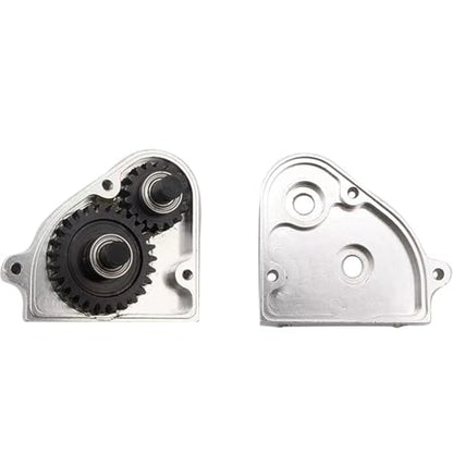 Compatible with MN86 MN86S MN86K MN86KS for MN G500 Metal Transmission Gearbox Transfer Case 1/12 RC Crawler Car Upgrade Parts RC Accessories(Silver) - color: Silver