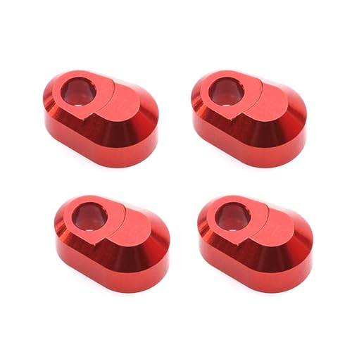 Aluminum Hinge Pin Retainer Toy Accessories Compatible with Traxxas X-Maxx 6S 8S XRT RC Model Car (Red) - color: Red
