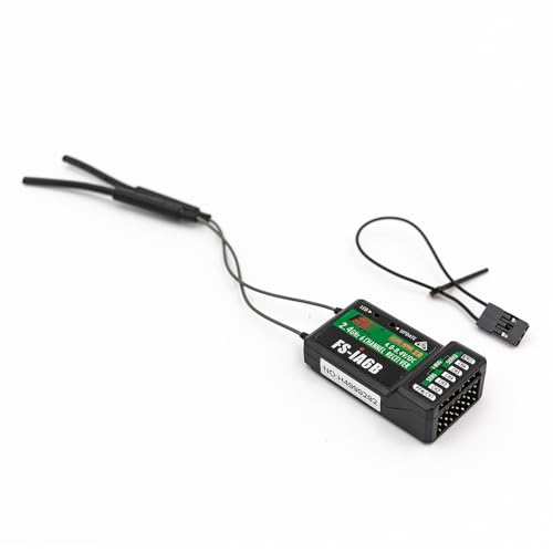 Flysky FS-i6X 10CH 2.4GHz RC Transmitter Controller with iA6B 6CH Receiver for Fixed-Wing, Glider, Helicopter, and RC Boat