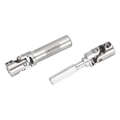 INJORA Steel Drive Shaft for Axial SCX24 C10 JLU Bronco Base Camp 4Runner - color: Silver