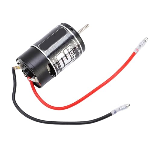 RC 550 Brushed Motor, 550 12T Brushed Motor with 320A ESC, Copper Windings Iron Casing BEC 5V 2A High for RC Cars Boats Crawlers Trucks 6 to 12V