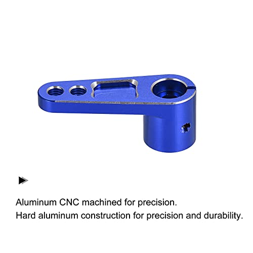 MECCANIXITY Aluminum Alloy 25T Steering Servo Arm Horn Dark Blue for DIY RC Car/Boat/Airplane Boat Accessories