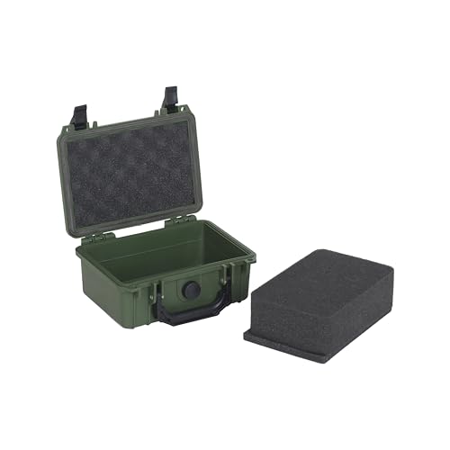 MEIJIA IP67 waterproof hard compact case,Customizable Fit Foam,8.12”x6.56”x 3.56”,Fit Use of Drones, Cameras,Equipments,lens (Green) - color: Green, size: 8.12 x 6.56 x 3.56 inches
