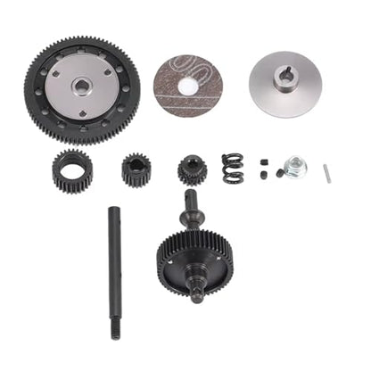 RC Car Accessories Compatible with Axial for Wraith 1/10 RC Crawler Car Center Upgrade Parts Steel Transmission Gearbox Gear Set with Motor Gear