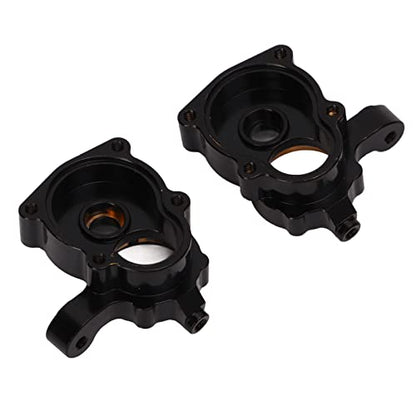 2Pcs Brass Portal Axle Housing, RC Brass Steering Knuckle for RGT EX86190 LC76 1/10 Crawler, Black Coated Rustproof Steering Cup with Enhanced Stability and Durability
