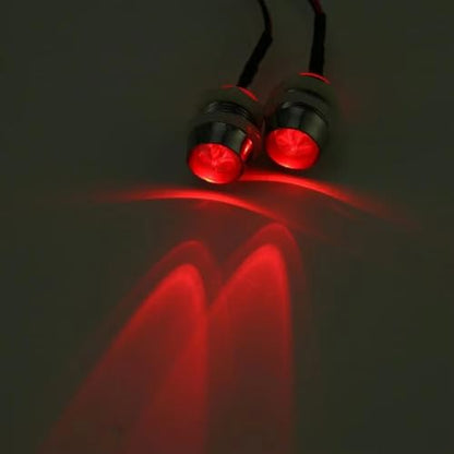 Rc Spotlight Strip for Traxxas for Tamiya 10mm 2pcs White Red Light Lamp Kit Headlamp Headlights Taillight Rc Car Truck Model Toy Accessories(Red) - color: Red