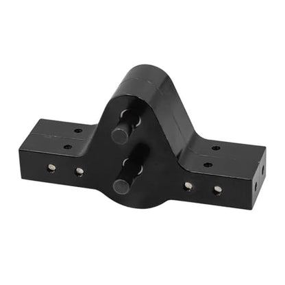 RC Gear Box for Axial Scx10 II Upgrades Parts 1/10 Rc Crawler Car Metal D90 Transfer Case Gearbox with Motor Gear Accessories(Black) - color: Black