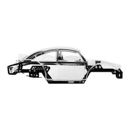 INJORA BUG18 Body with LCG Aluminum Universal Chassis for 1/18 RC Crawler TRX4M Upgrade(Clear) - color: Clear