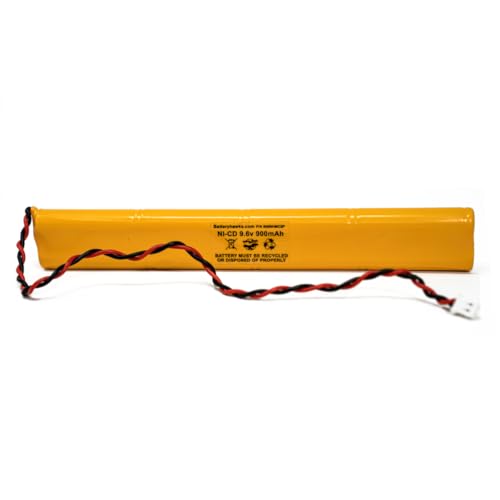 BBAT0043A Unitech BAT9.6V700 AA900MAH 9.6V ELB-B003 Lithonia ELB-B004 9.6v 900mAh Ni-CD Battery Pack Replacement for Exit Sign Emergency Light Fire Batteryhawk, LLC - size: 1 Pack