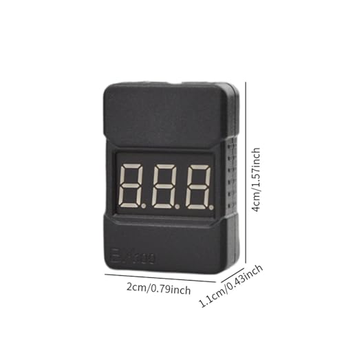 harayaa RC 1-8S Voltage Tester Checker, Alarm Digital Display, RC Spare Parts, Portable