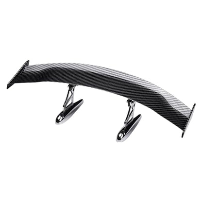 Mini Spoilers for Cars 11.8Inch Universal Auto Car Tail Wing Carbon Fiber Texture Cool Non-Punching Tiny Trunk Spoiler Automotive Exterior Accessories RC Car Modified Parts - style: Carbon Fiber