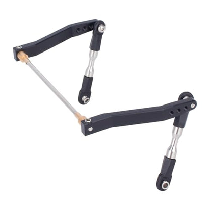 Metal Rear Sway Bar Anti-roll Set for 1/10 Axial Wraith RR10 Yeti Rock Crawler Car (Silver) - color: Silver