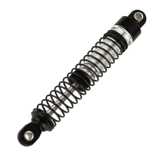 53mm 59mm 66mm 78mm Aluminum Long Threaded Shocks Absorbers Oil Damper for 1/18 RC Crawler TRX4M KUpgrade Parts (66mm-black) - color: 66mm-black
