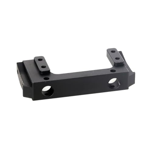 LCX 1/10th RC Crawler Car Metal Front Bumper Mount Bracket Brace Forward Servo Mount for Axial SCX10 II, Upgrades Parts Accessories