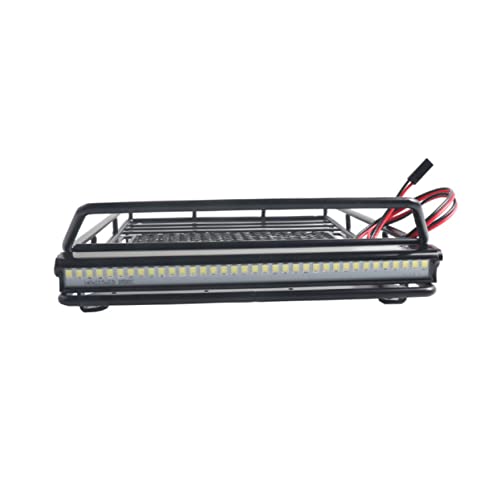 Car Roof Luggage Rack Led Lights Crawler Compatible Storage Bracket for Vehicle Accessories and Lightweight Design for and Organization - size: 24.80X14.10X2.30CM