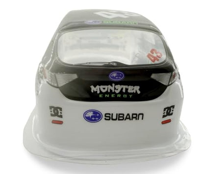 Painted PVC Body Shell for 1/10 On Road Racing Drift Car, No Cut, 1:10 Scale, Monster Energy Style (Monster-No 43 Body Shell) - style: Monster-No 43 Body Shell