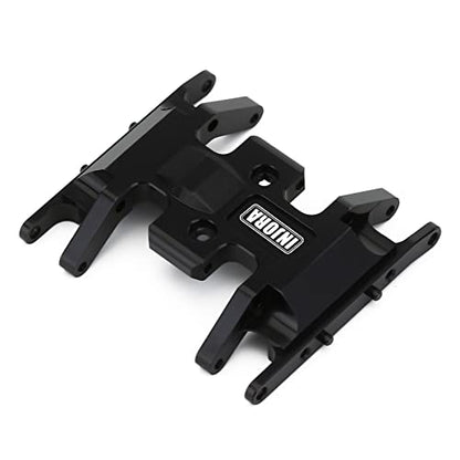 INJORA Brass Skid Plate for 1/24 RC Crawler Axial SCX24（Black） - color: Black