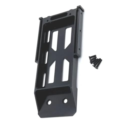 RC Upgrade Parts for MN128 MN86 MN86S MN86K MN86KS 1/12 RC Crawler Car Upgrade Parts Accessories Metal Battery Tray Rear Bumper Mount(Black) - color: Black