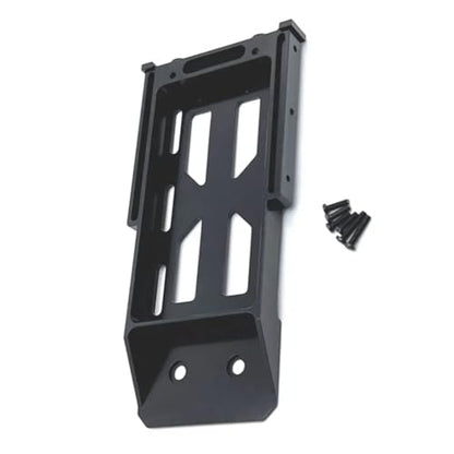 RC Upgrade Parts for MN128 MN86 MN86S MN86K MN86KS 1/12 RC Crawler Car Upgrade Parts Accessories Metal Battery Tray Rear Bumper Mount(Black) - color: Black