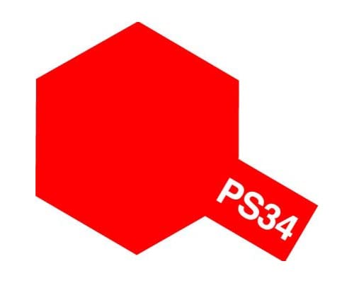 Tamiya PS-34 Polycarbonate Spray Bright Red Model Paint 86034