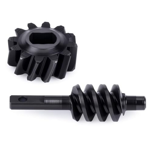 Differential Gear Worm Gear Set,Harden Steel Axle Gears for 1/30 Axial SCX30 RC Crawler Upgrade Parts, 2 Sets (2/12T,Overdrive 33%)