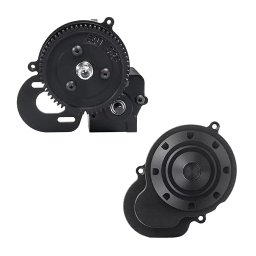 for Axial for Wraith for RR10 90048 90018 90053 1/10 Aluminum 2 Speed Transmission Center Gearbox Cover RC Crawler Car Parts RC Car Repair Kit(Gearbox and Cover) - size: Gearbox and Cover