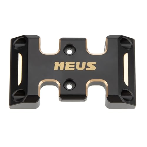 MEUS RACING 18g Brass Skid Plate for Axial SCX24 1/24 RC Crawler Upgrades (Brass) - color: Brass