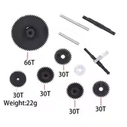 RC Repair Parts Compatible with FMS for FCX24 for FCX18 1/24 RC Crawler Car Upgrade Parts Metal Gearbox Transmission Gear Set Accessories
