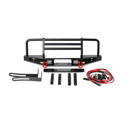 LCX Racing 1/10th RC Crawler Car Aluminum Bull Push Bar Front Bumper for Traxxas TRX4 Axial SCX10 II III PRO Gen7 Gen8 Gen9 D90 Wraith, Upgrades Parts Accessories