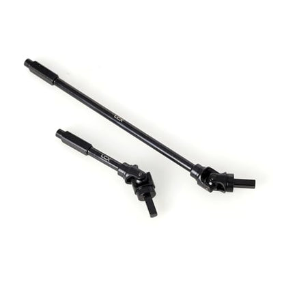 LCX Racing 1/8 RC Crawler Hard Steel Heavy Duty AF16P Front Rear Axle Internal CVD Drive Shaft Set for RC Crawler Car Axial AXP8 Gilamon 2.2, Upgrades Parts Accessories (Front Axle Shaft)