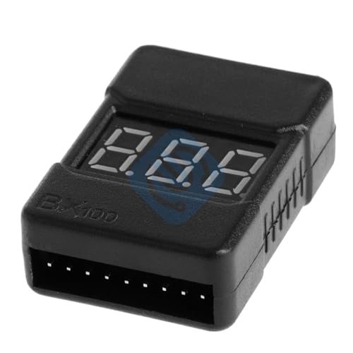 1pcs HotRc BX100 1-8S Lipo Battery Voltage Tester/Low Voltage Buzzer Alarm/Battery Voltage Checker with Dual Speakers
