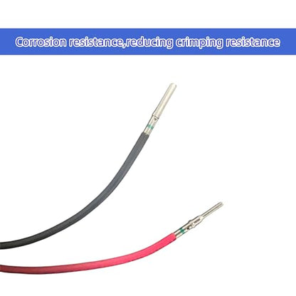 50 Pairs (100PCS) Deutsch Pin Connector Kit Size 16 Solid Contacts DT Series Connector,50PCS Male Pins and 50PCS Female Sockets for Deutsch Pins 14-20 AWG Wire Gauge