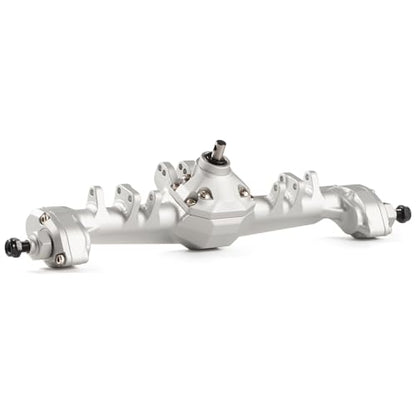 CNC Aluminum F10 Portal Axle Set with BTA Servo Mount, Front Rear Silver | with 30T 8T AR44 Style Gears, Pin to Pin Width 188mm, Work with Vanquish VS4-10 Phoenix and 1/10 Scale Crawler LCG Chassis - color: Silver