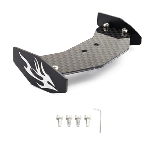 Carbon Fiber RC Tail Wing for Losi 1/24 Micro-B 2WD Buggy RC Car(Black) | Carbon Fiber RC Tail Wing,RC Car, Upgrade Parts,Easy Installation - color: Black