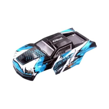 RC Body Shell 1/16 RC Car Body Shell Cover Upgrade Part RC Car Replace Parts Painted Body Shell DIY Accessory Lightweight Suitable for 16101 16102, Blue - color: Blue