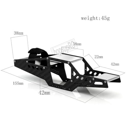 hosupRC RC Carbon Chassis Frame Body Roll Cage Kits Upgrades Part for 1/24 Axial Scx24 90081 C10 AXI00002 B17,Carbon Chassis Frame Body Roll Cage Body Shell Kits Hops UP,Silver - color: Silver/for 1/24 Scx24