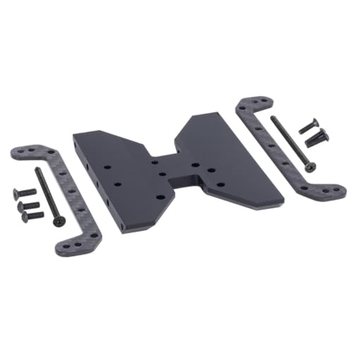 Carbon Fiber & Delrin Skid Plate for 1/10 RC Axial Capra 1.9 UTB | Lightweight & durable, protects chassis & transmission, bolt-on fit for Capra 1.9, upgrade stock plastic plate.