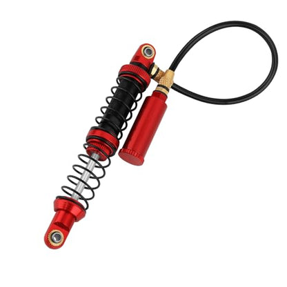 100mm Desert Lizard Piggyback Adjustable RC Shock Absorber Damper for 1/10 RC Crawler Axial SCX10 90046 AXI231017 D90 TRX4 TRX6 Metal Upgrade (red) - color: red