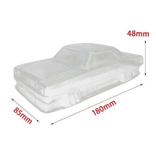 Fancyes Car Body Shell Transparent Clear Body Shell RC Body Shell RC Car Shell Cover for 1:28 Scale Hobby Car Model Car Replacement