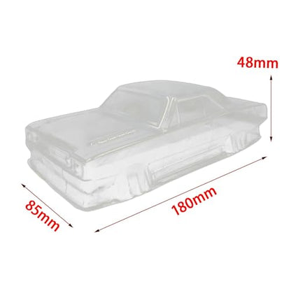 Fancyes Car Body Shell Transparent Clear Body Shell RC Body Shell RC Car Shell Cover for 1:28 Scale Hobby Car Model Car Replacement
