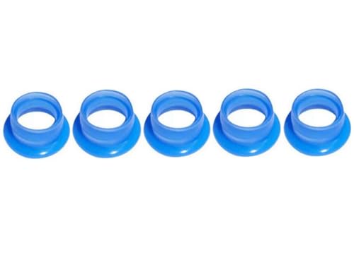 1/10 Scale RC Off/on Road Car Engine Motor .12 15 .18 20 Rear Exhaust Pipe Manifold Gasket Seal Tubing Joint Adapter Silicone Gasket 5pcs/Bag Blue FC Power OS SH GO HSP VX
