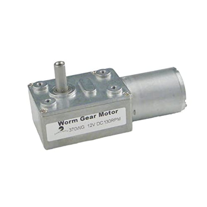 DC Worm Gear Motor 370WG 12V DC 130RPM Inversion Reducer for Automation Equipment - size: 12V, style: 130 RPM