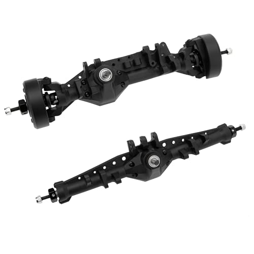 MEUS RACING 1/10 Nylon ISO Stright Axles with Front Axle Counterweight for Axial Capra II SCX10 II and Other DIY 1/10 RC Crawler (AR44/AR45 Wheel Distance 194MM) - style: AR44/AR45 Wheel Distance 194MM