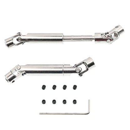 2Pcs Treehobby Stainless Steel Centre Drive Shaft CVD Drive Shaft 110mm-155mm Compatible with Axial Tamiya RC4WD D90 90028 SCX10 SCX0016 1/10 RC Off-Road Crawlers Car