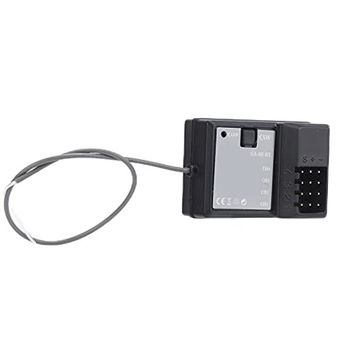 RC Receiver Waterproof 2.4G Frequency 3.3‑6V, Remote Control Car Boat Tank Accessories, Fast Response 2ms with FHSS 67 Channel, High Efficiency Waterproof Technology for RC Vehicle