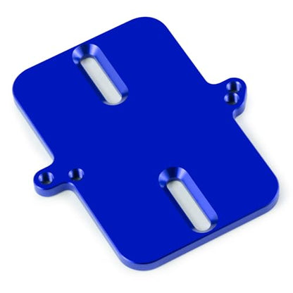 Electronic Mount Plate ESC Receiver Tray for Tra-xxas Mini Maxx | 4WD RTR Brushless Monster Truck 1/16 RC Car Upgrades Aluminum Blue - color: Blue